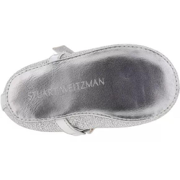 Stuart Weitzman Silver Baby Dancer Shoe - Picture 5 of 9